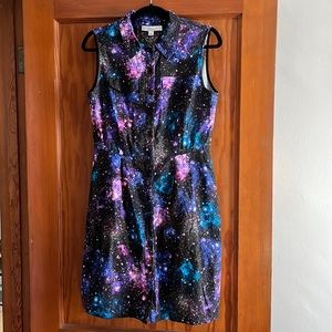 Birds of North America Vanneau dress in cosmos 💫 print